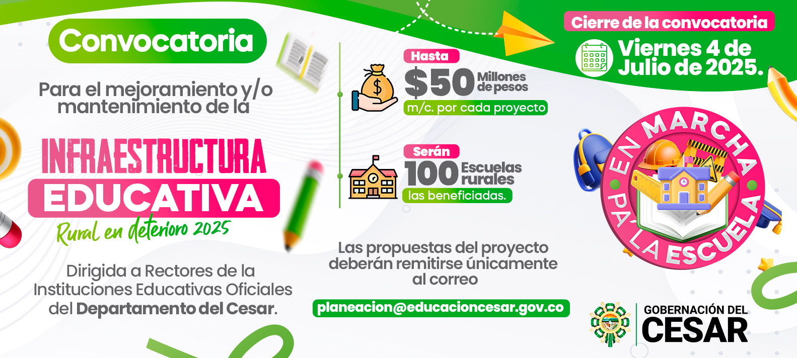 bnn infraestructura educativa 2025